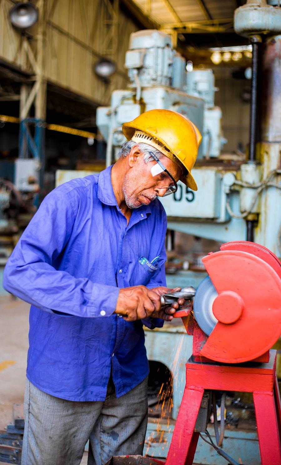 A construction worker on site